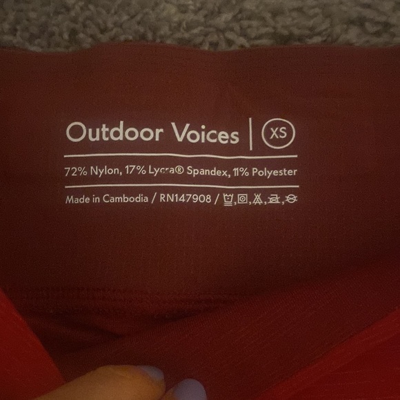 OV Tech sweat 7/8 zoom legging in ruby/currant/brick - Picture 3 of 4